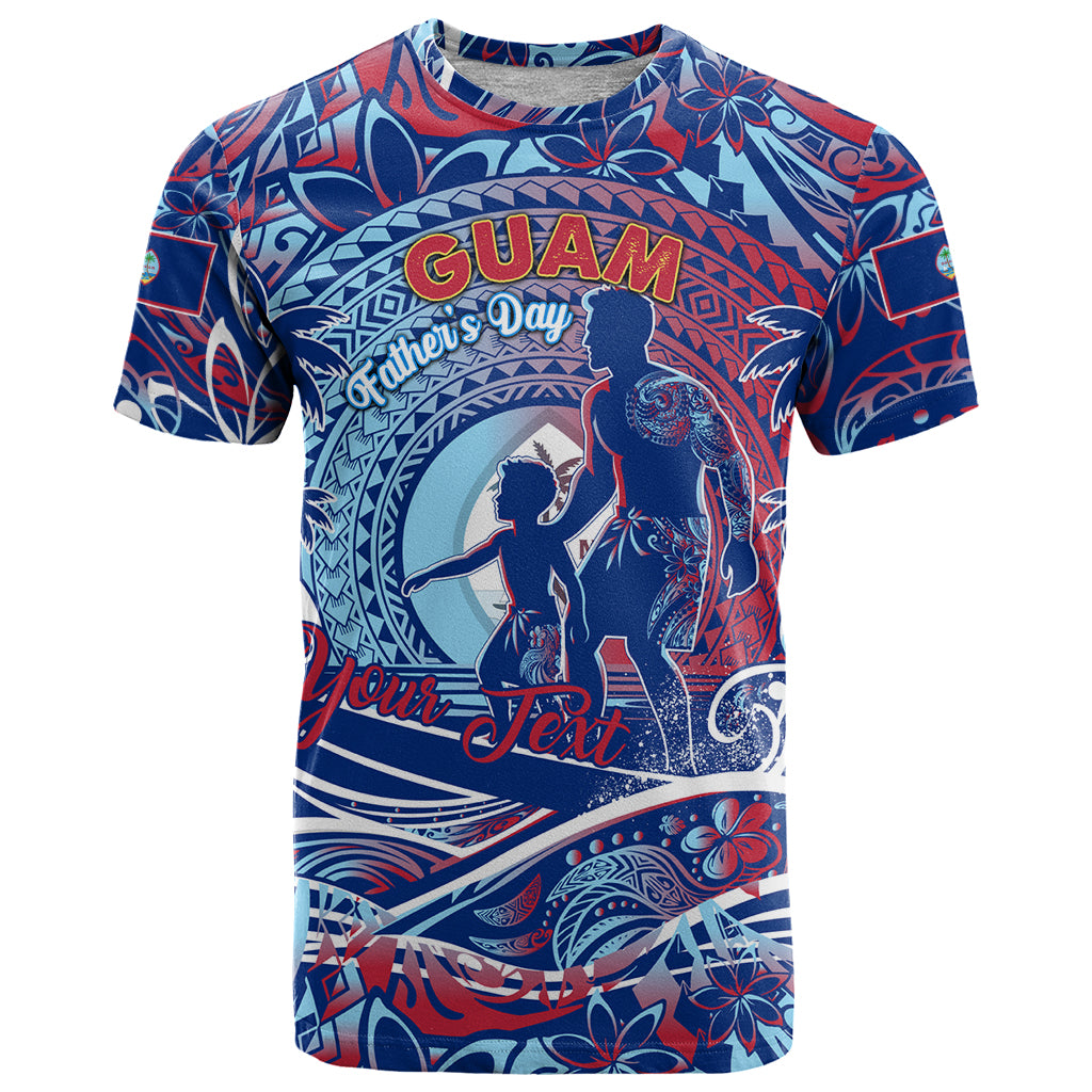 Father's Day Guam T Shirt Special Dad Polynesia Paradise DT02 Blue - Polynesian Pride