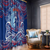 Father's Day Guam Window Curtain Special Dad Polynesia Paradise DT02 - Polynesian Pride