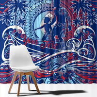 Father's Day Guam Window Curtain Special Dad Polynesia Paradise DT02 - Polynesian Pride