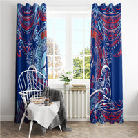 Father's Day Guam Window Curtain Special Dad Polynesia Paradise DT02 - Polynesian Pride