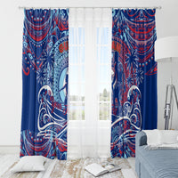 Father's Day Guam Window Curtain Special Dad Polynesia Paradise DT02 - Polynesian Pride
