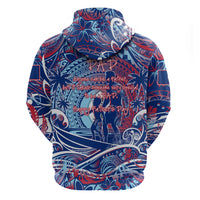 Father's Day Guam Zip Hoodie Special Dad Polynesia Paradise DT02 - Polynesian Pride