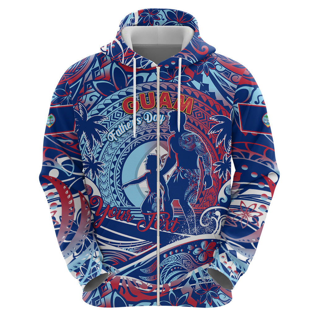 Father's Day Guam Zip Hoodie Special Dad Polynesia Paradise DT02 - Polynesian Pride