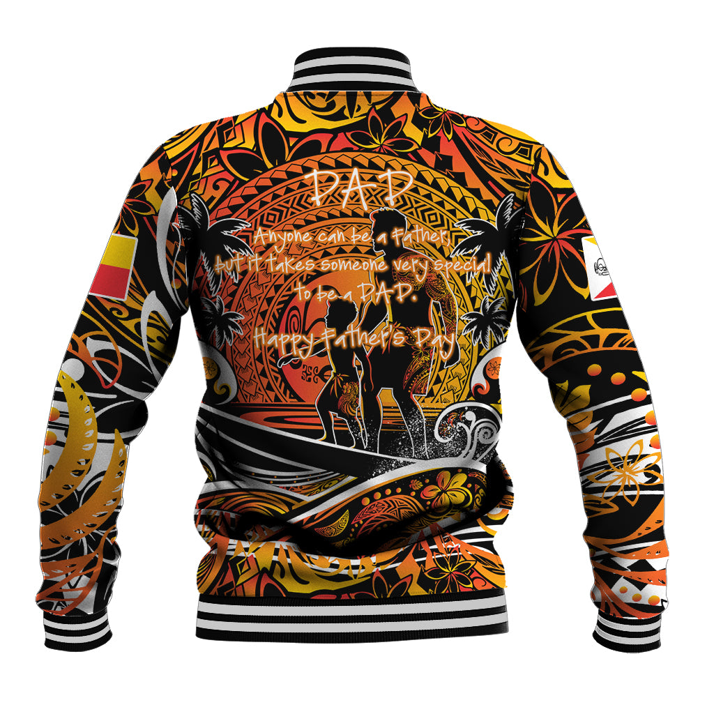 Father's Day Marquesas Islands Baseball Jacket Special Dad Polynesia Paradise DT02 - Polynesian Pride