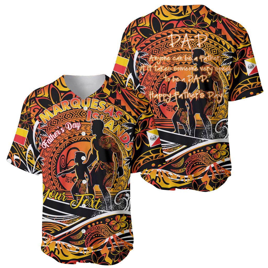 Father's Day Marquesas Islands Baseball Jersey Special Dad Polynesia Paradise DT02 - Polynesian Pride