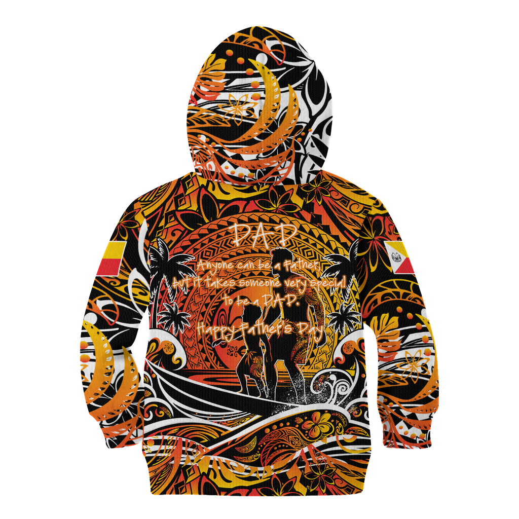 Father's Day Marquesas Islands Kid Hoodie Special Dad Polynesia Paradise DT02 - Polynesian Pride