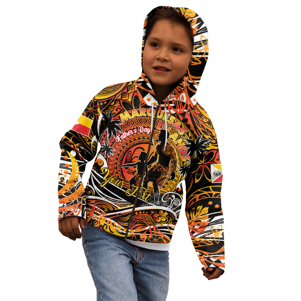 Father's Day Marquesas Islands Kid Hoodie Special Dad Polynesia Paradise DT02 - Polynesian Pride