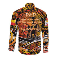 Father's Day Marquesas Islands Long Sleeve Button Shirt Special Dad Polynesia Paradise DT02 - Polynesian Pride
