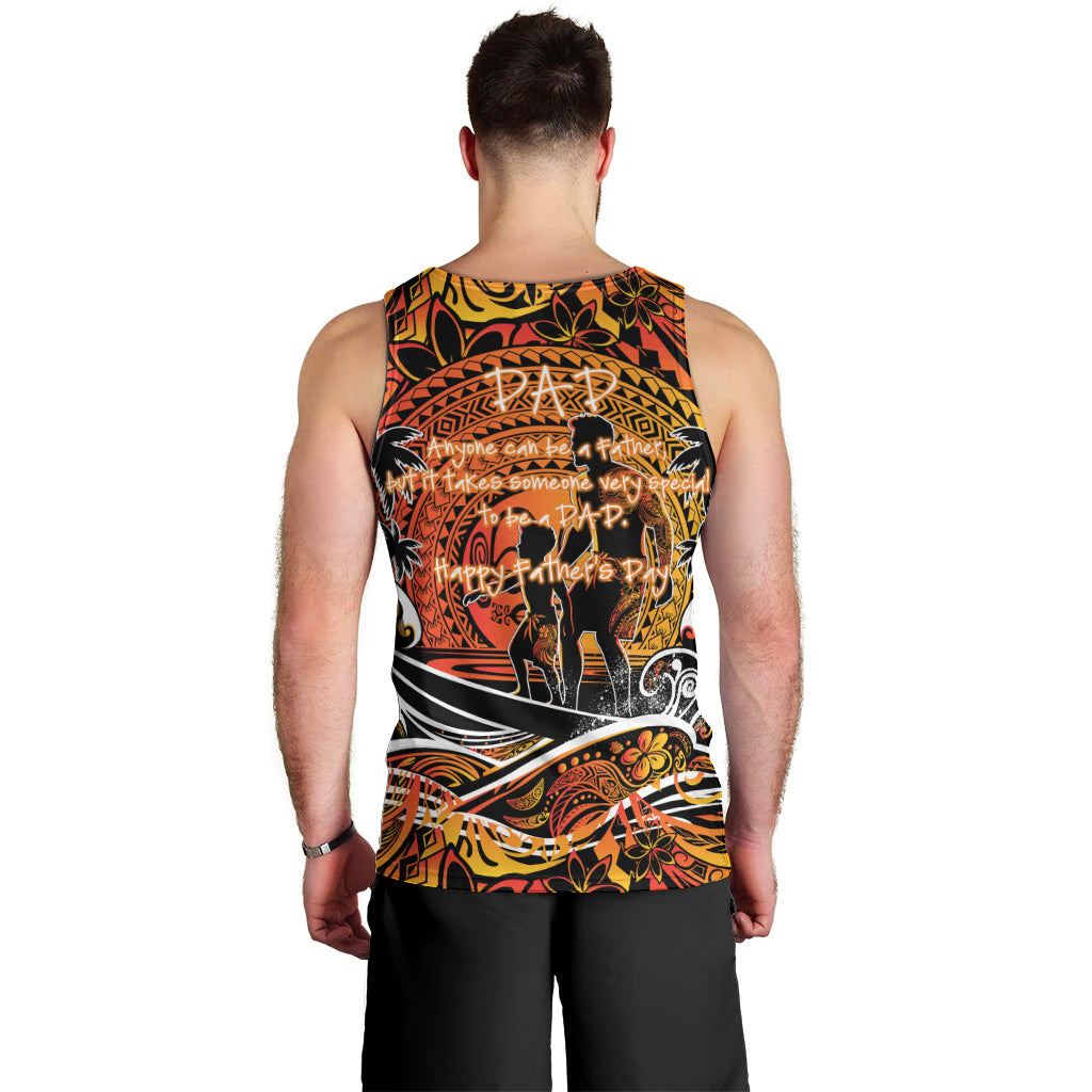 Father's Day Marquesas Islands Men Tank Top Special Dad Polynesia Paradise DT02 - Polynesian Pride