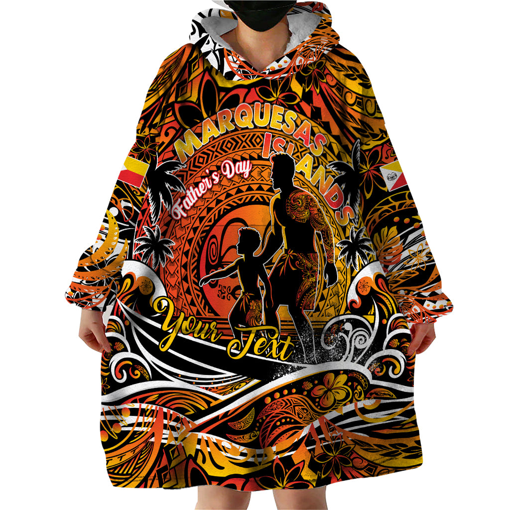 Father's Day Marquesas Islands Wearable Blanket Hoodie Special Dad Polynesia Paradise DT02 - Polynesian Pride