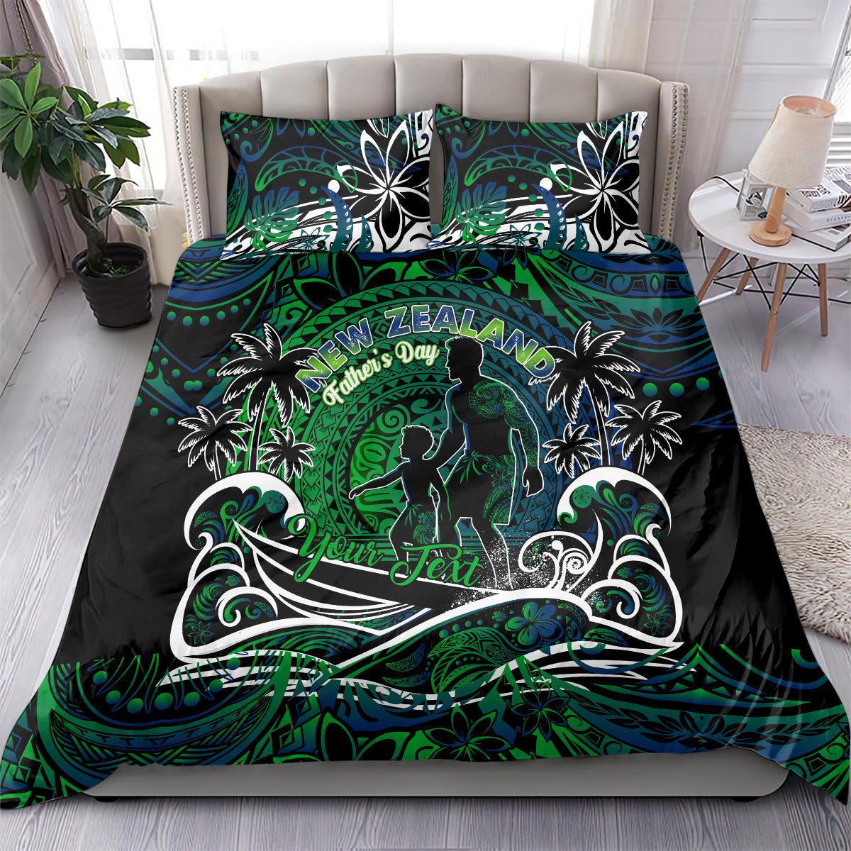 Father's Day New Zealand Bedding Set Special Dad Polynesia Paradise DT02 - Polynesian Pride
