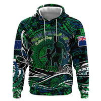Father's Day New Zealand Hoodie Special Dad Polynesia Paradise DT02 Pullover Hoodie Green - Polynesian Pride