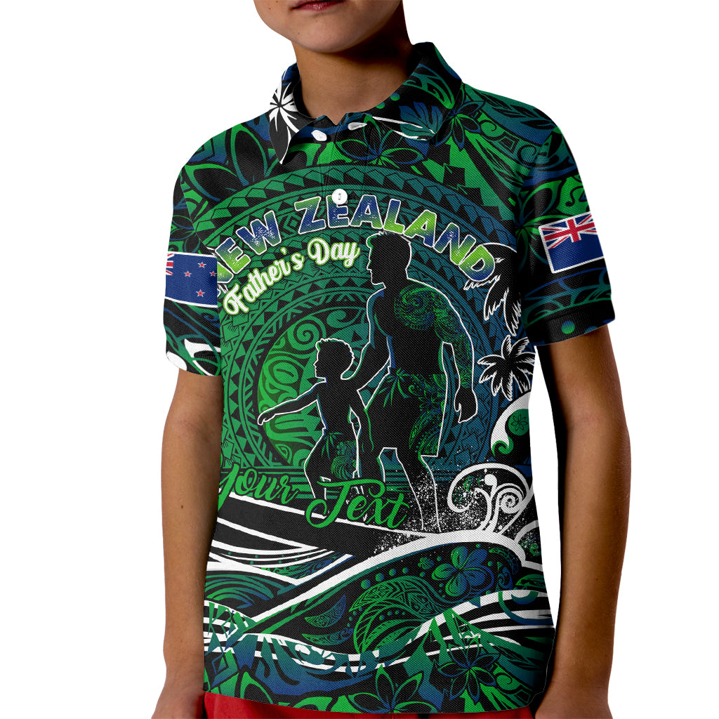 Father's Day New Zealand Kid Polo Shirt Special Dad Polynesia Paradise