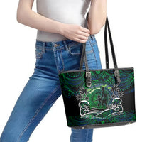 Father's Day New Zealand Leather Tote Bag Special Dad Polynesia Paradise DT02 - Polynesian Pride
