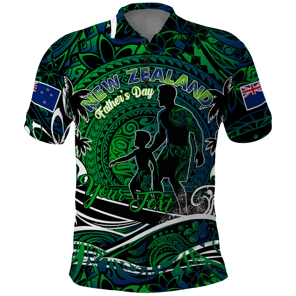 Father's Day New Zealand Polo Shirt Special Dad Polynesia Paradise DT02 Green - Polynesian Pride