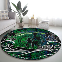 Father's Day New Zealand Round Carpet Special Dad Polynesia Paradise DT02 - Polynesian Pride