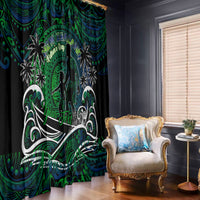 Father's Day New Zealand Window Curtain Special Dad Polynesia Paradise DT02 - Polynesian Pride