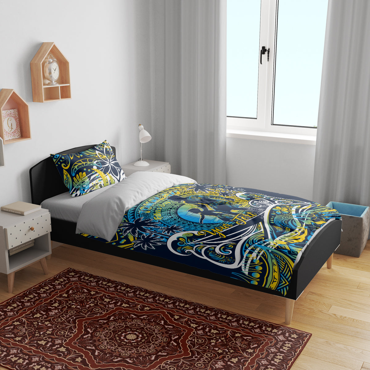 Father's Day Tokelau Bedding Set Special Dad Polynesia Paradise DT02 - Polynesian Pride