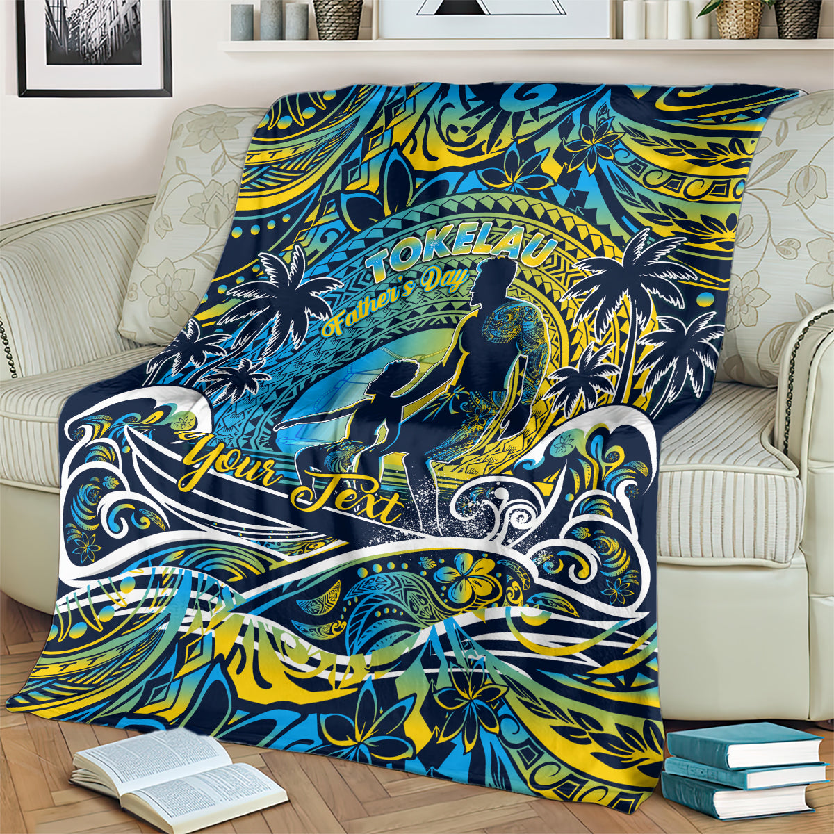 Father's Day Tokelau Blanket Special Dad Polynesia Paradise DT02 - Polynesian Pride