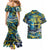 Father's Day Tokelau Couples Matching Mermaid Dress and Hawaiian Shirt Special Dad Polynesia Paradise