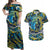 Father's Day Tokelau Couples Matching Off Shoulder Maxi Dress and Hawaiian Shirt Special Dad Polynesia Paradise