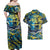 Father's Day Tokelau Couples Matching Off Shoulder Maxi Dress and Hawaiian Shirt Special Dad Polynesia Paradise