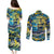 Father's Day Tokelau Couples Matching Puletasi and Long Sleeve Button Shirt Special Dad Polynesia Paradise