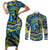 Father's Day Tokelau Couples Matching Short Sleeve Bodycon Dress and Long Sleeve Button Shirt Special Dad Polynesia Paradise