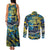 Father's Day Tokelau Couples Matching Tank Maxi Dress and Long Sleeve Button Shirt Special Dad Polynesia Paradise