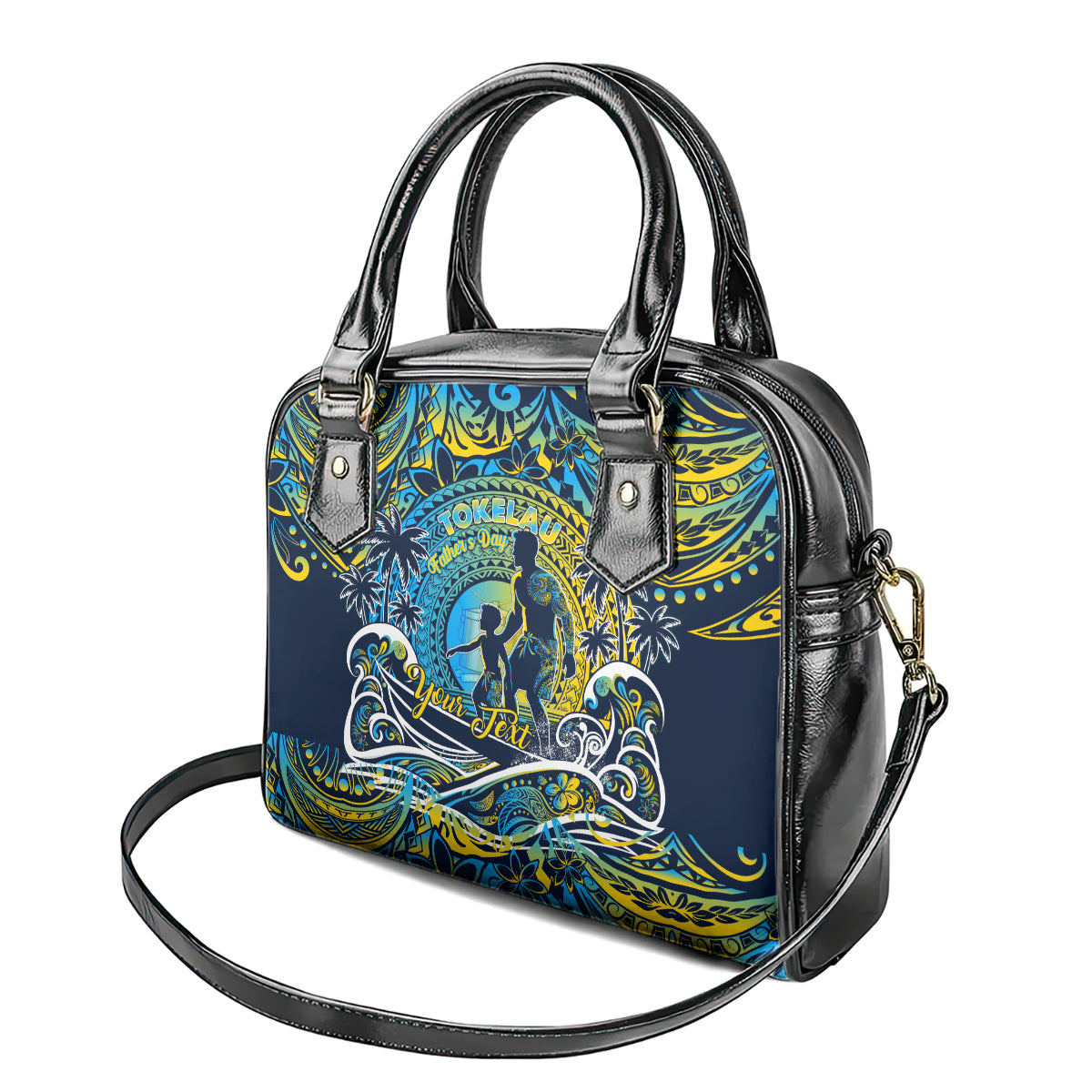 Father's Day Tokelau Shoulder Handbag Special Dad Polynesia Paradise DT02 - Polynesian Pride