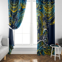 Father's Day Tokelau Window Curtain Special Dad Polynesia Paradise DT02 - Polynesian Pride