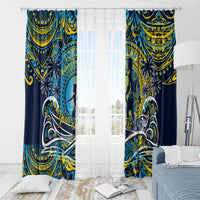 Father's Day Tokelau Window Curtain Special Dad Polynesia Paradise DT02 - Polynesian Pride