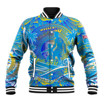 Father's Day Tuvalu Baseball Jacket Special Dad Polynesia Paradise DT02 Unisex Blue - Polynesian Pride