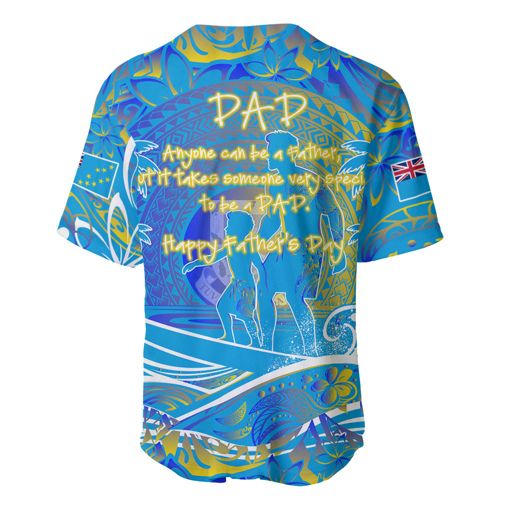 Father's Day Tuvalu Baseball Jersey Special Dad Polynesia Paradise DT02 - Polynesian Pride
