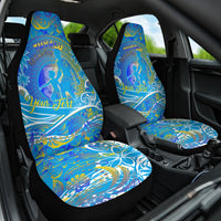 Father's Day Tuvalu Car Seat Cover Special Dad Polynesia Paradise DT02 One Size Blue - Polynesian Pride