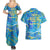 Father's Day Tuvalu Couples Matching Summer Maxi Dress and Hawaiian Shirt Special Dad Polynesia Paradise