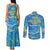 Father's Day Tuvalu Couples Matching Tank Maxi Dress and Long Sleeve Button Shirt Special Dad Polynesia Paradise