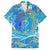 Father's Day Tuvalu Family Matching Off Shoulder Short Dress and Hawaiian Shirt Special Dad Polynesia Paradise