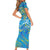 Father's Day Tuvalu Short Sleeve Bodycon Dress Special Dad Polynesia Paradise