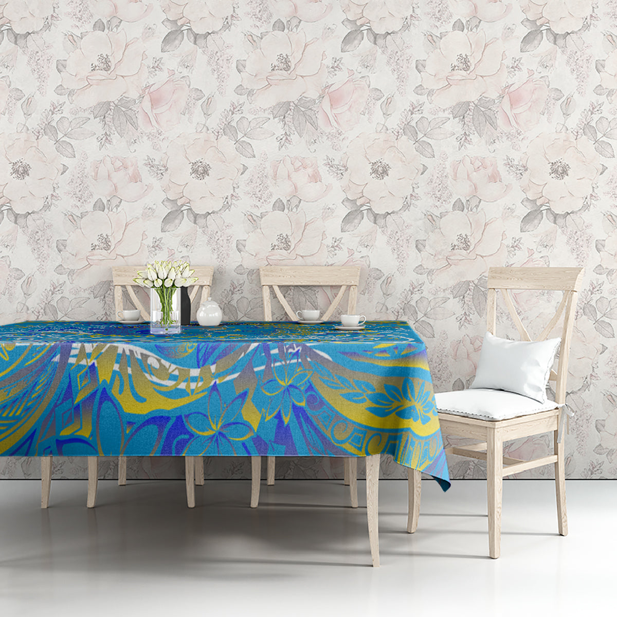 Father's Day Tuvalu Tablecloth Special Dad Polynesia Paradise DT02 - Polynesian Pride