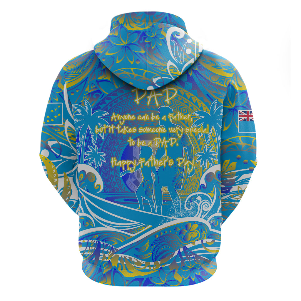 Father's Day Tuvalu Zip Hoodie Special Dad Polynesia Paradise DT02 - Polynesian Pride