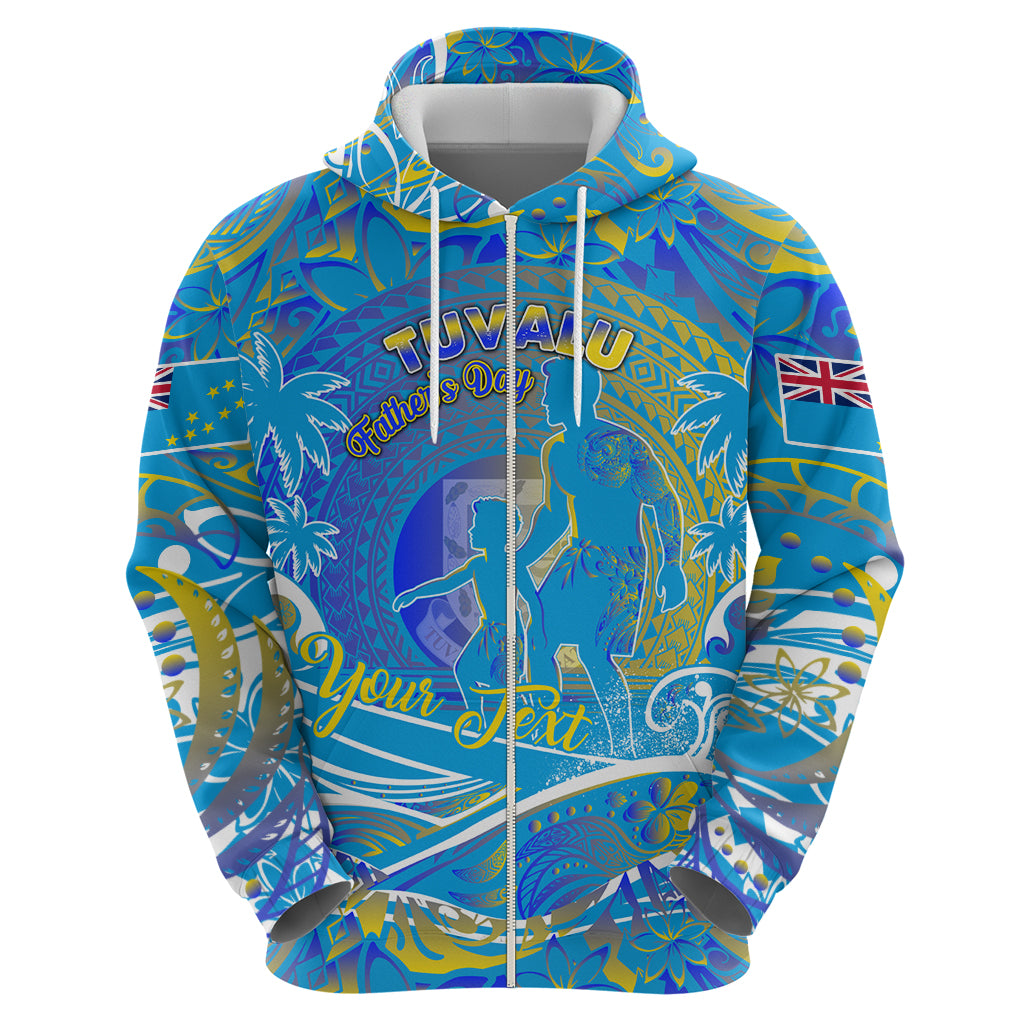 Father's Day Tuvalu Zip Hoodie Special Dad Polynesia Paradise DT02 - Polynesian Pride
