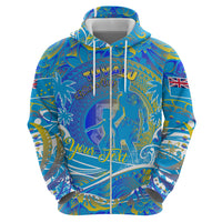 Father's Day Tuvalu Zip Hoodie Special Dad Polynesia Paradise DT02 - Polynesian Pride