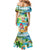 Guam Christmas Family Matching Mermaid Dress and Hawaiian Shirt Santa Claus Beach and Wave DT02 - Polynesian Pride