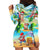 Guam Christmas Hoodie Dress Santa Claus Beach and Wave DT02 - Polynesian Pride