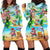 Guam Christmas Hoodie Dress Santa Claus Beach and Wave DT02 - Polynesian Pride