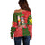 Hawaii Christmas Off Shoulder Sweater Mele Kalikimaka Kanaka Maoli DT02 - Polynesian Pride