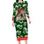 Guam Christmas Family Matching Long Sleeve Bodycon Dress and Hawaiian Shirt Felis Pusgua Tropical Xmas Patterns DT02 Mom's Dress Green - Polynesian Pride