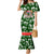 Guam Christmas Family Matching Mermaid Dress and Hawaiian Shirt Felis Pusgua Tropical Xmas Patterns DT02 Mom's Dress Green - Polynesian Pride