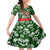 Guam Christmas Family Matching Short Sleeve Bodycon Dress and Hawaiian Shirt Felis Pusgua Tropical Xmas Patterns DT02 Daughter's Dress Green - Polynesian Pride